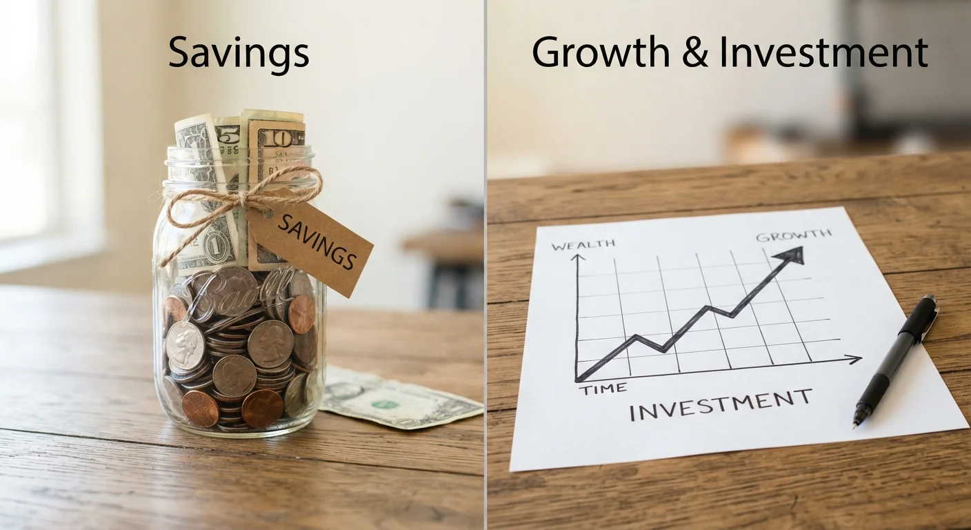 The Difference Between Saving and Investing (And Why You Need Both)