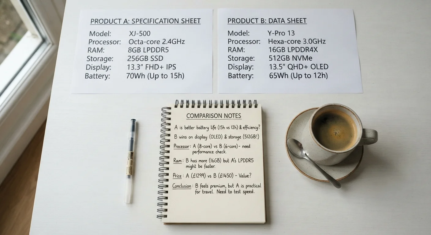 Specification Sheets: How to Compare Products on Paper