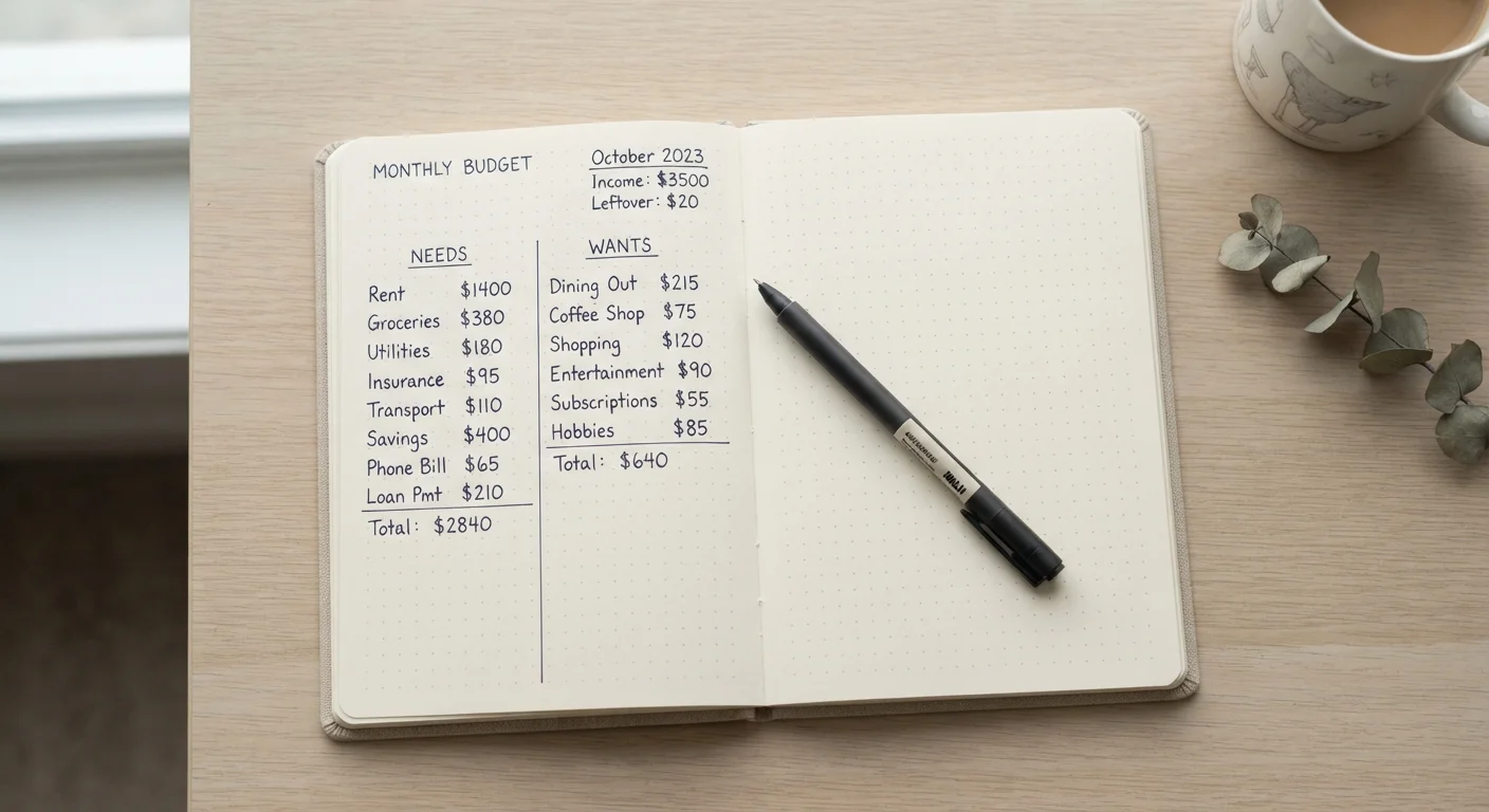 The Real Meaning of a "Needs vs. Wants" Budget