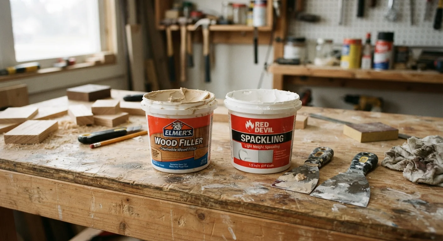 What Homeowners Get Wrong About Wood Filler and Spackling Paste